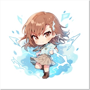 chibi misaka mikoto Posters and Art